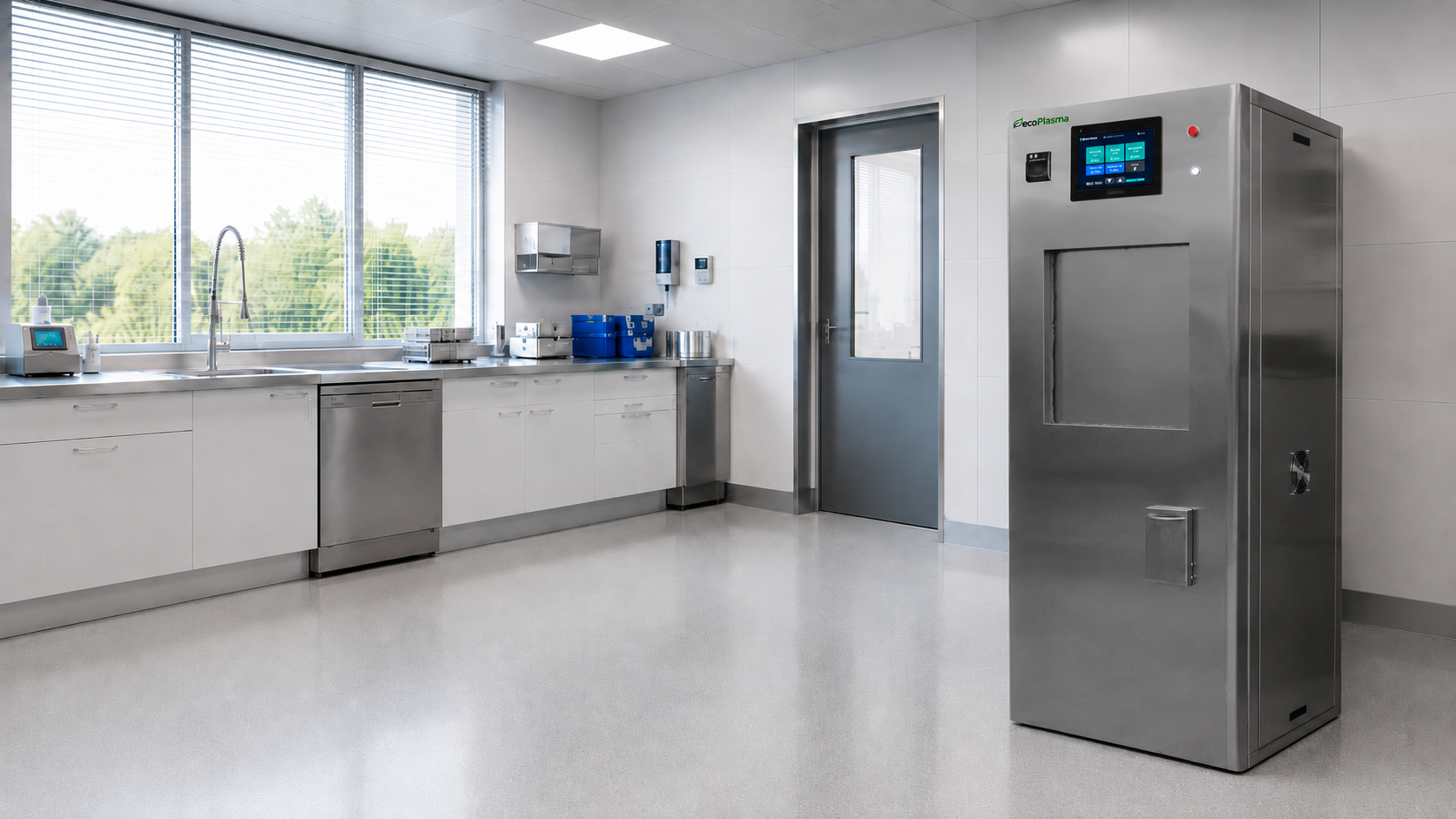 EcoPlasma sterilizer in a clinical processing room